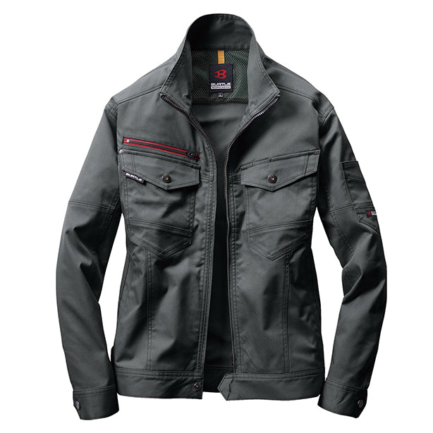 BURTLE　クレイジーストレッチ　7051シリーズ　ジャケット【秋冬】【ユニセックス】 商品コード：BA-7051 色：オリーブグレー(一覧表示用)