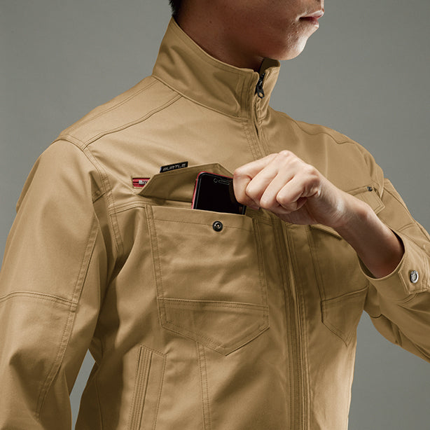 BURTLE　クレイジーストレッチ　7051シリーズ　ジャケット【秋冬】【ユニセックス】 商品コード：BA-7051 右胸二重ポケット