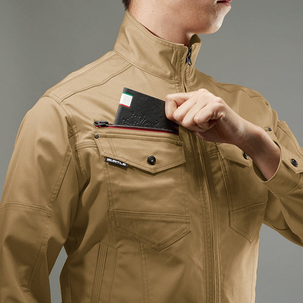 BURTLE　クレイジーストレッチ　7051シリーズ　ジャケット【秋冬】【ユニセックス】 商品コード：BA-7051 右胸ファスナーポケット