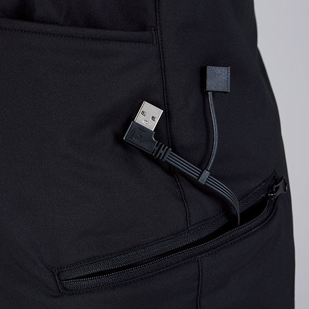 自重堂 フィーバーギア 電熱パンツ【専用バッテリー同梱版】 商品コード：JC-FGA20022 接続ケーブル