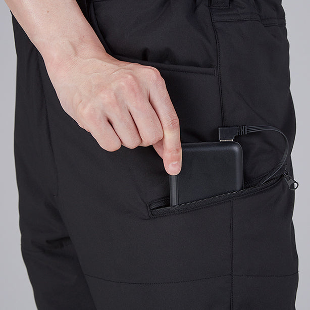 自重堂 フィーバーギア 電熱パンツ【専用バッテリー同梱版】 商品コード：JC-FGA20022 バッテリーポケット