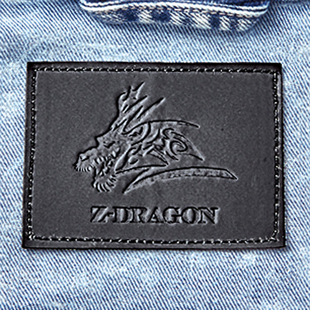 Z-DRAGON 72300 ストレッチデニムジャンパー【秋冬】 商品コード：JC-72300 ロゴ入り織ネーム