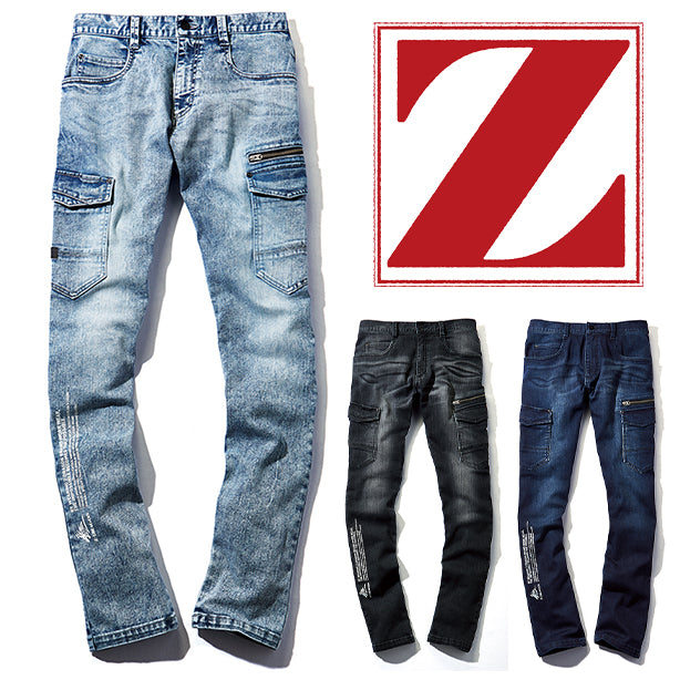 Z-DRAGON 72302 ストレッチデニムノータックカーゴパンツ【秋冬】 JC-72302(オプション表示用)