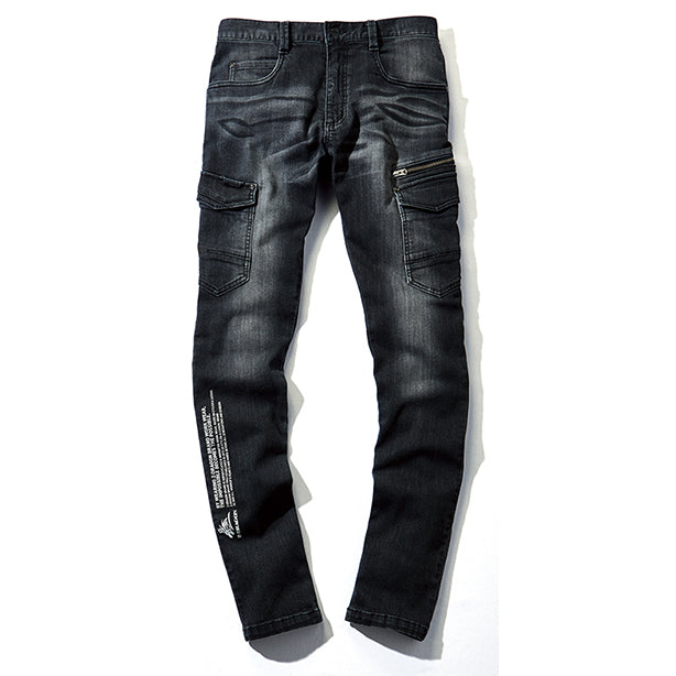 じょん Z-DRAGON 72302 ストレッチデニムノータックカーゴパンツ【秋冬