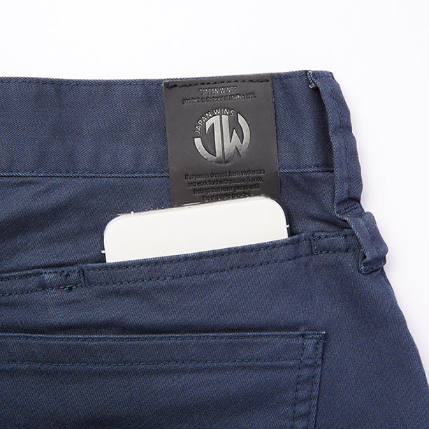 JAWIN 53302 ストレッチデニムノータックカーゴパンツ【秋冬】 商品コード：JC-53302 後身マルチポケット