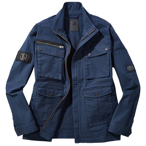JAWIN 53500ストレッチ長袖ジャンパー【秋冬】 商品コード：JC-53500 色：ネービー(一覧表示用)