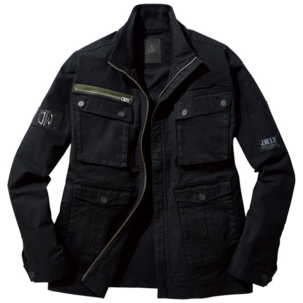 JAWIN 53500ストレッチ長袖ジャンパー【秋冬】 商品コード：JC-53500 色：ブラック(一覧表示用)