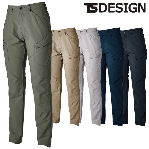 TS DESIGN 46141 エコハイブリッドダブルクロスレディースカーゴパンツ 商品コード：TSD-46141 (一覧表示用)