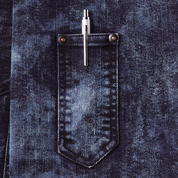 JAWIN 52900 ストレッチデニムジャンパー【秋冬】 商品コード：JC-52900 左袖ペン差し