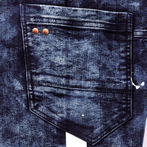 JAWIN 52902 ストレッチデニムノータックカーゴパンツ【秋冬】 商品コード：JC-52902 オリジナルリベットボタン