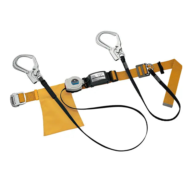 墜落制止用器具　胴ベルト型巻取式標準ツイン【タニザワ】