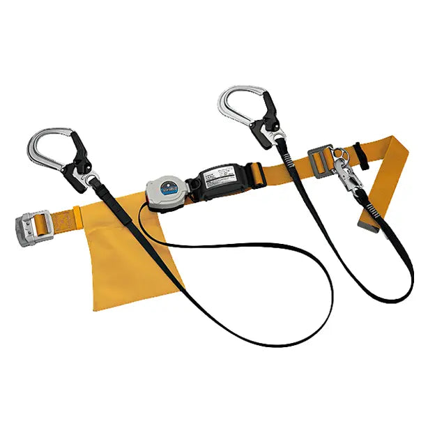 墜落制止用器具　胴ベルト型着脱巻取式軽量ツイン【タニザワ】