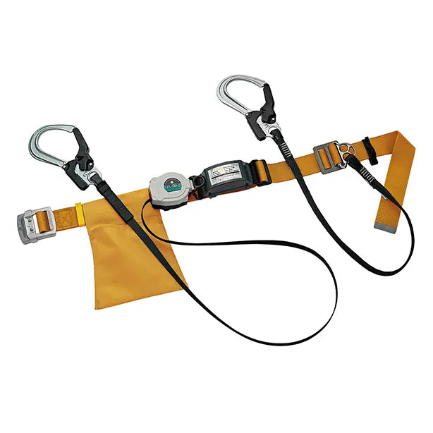墜落制止用器具　胴ベルト型巻取式軽量ツイン【タニザワ】