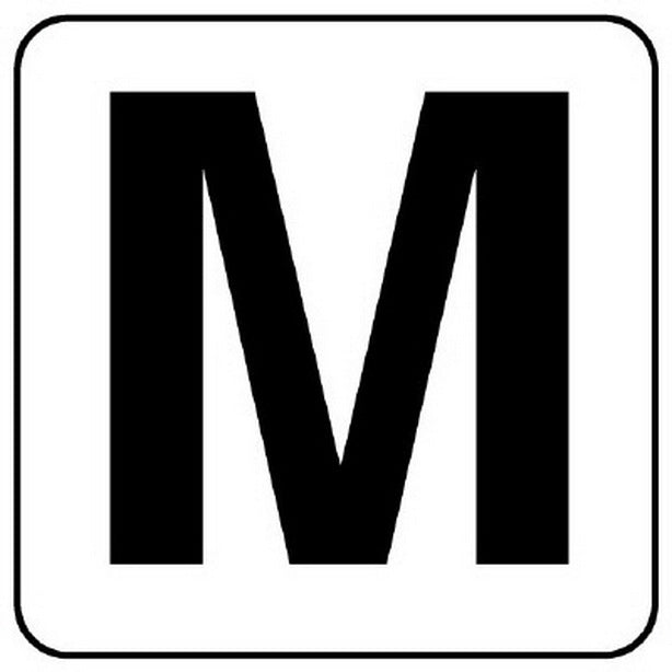 アルファベットステッカーＭ（５枚入）
