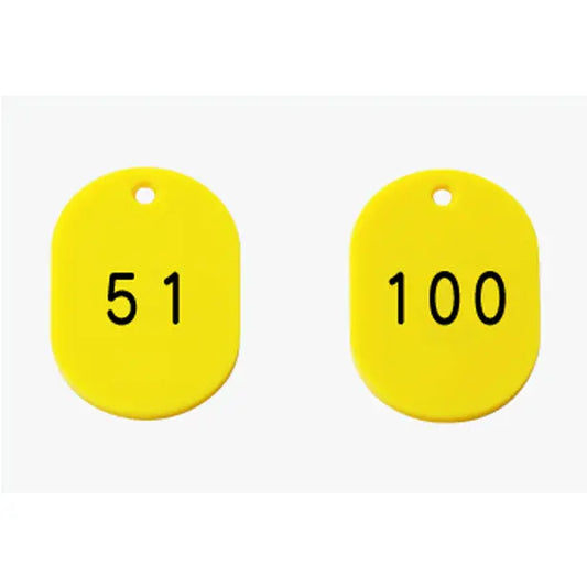 番号札 45×30 赤 51~100 50枚組