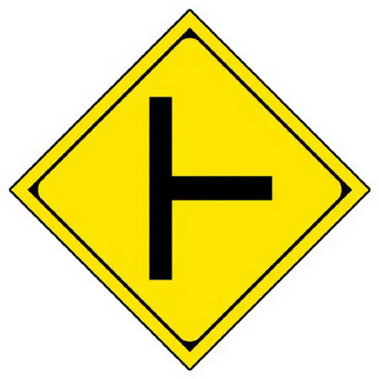 警戒標識 201-B ト型道路交差点