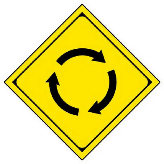 警戒標識 201の2 ロータリーあり