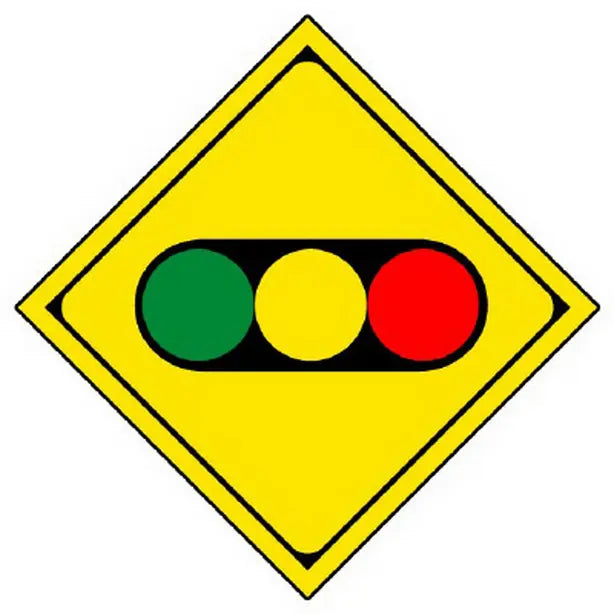 警戒標識 208の2 信号機あり