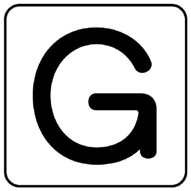 配管ステッカー G
