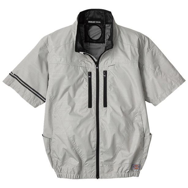 メーカー:CO_COS 品名&品番:Dickies CC-D-220 日傘遮熱®半袖ブルゾンコンプリートセット(一覧表示用)  カラー:アッシュ
