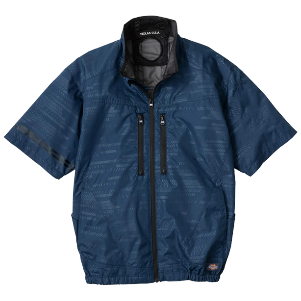 メーカー:CO_COS 品名&品番:Dickies CC-D-220 日傘遮熱®半袖ブルゾンコンプリートセット(一覧表示用)  カラー:ネイビー