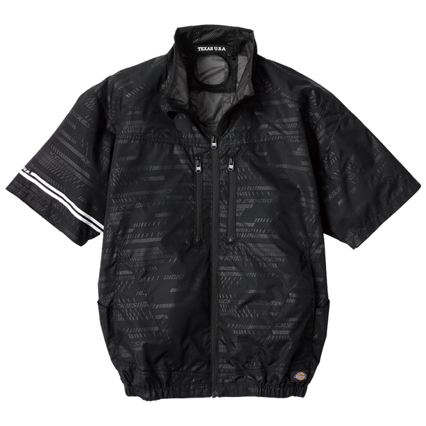 メーカー:CO_COS 品名&品番:Dickies CC-D-220 日傘遮熱®半袖ブルゾンコンプリートセット(一覧表示用)  カラー:ブラック