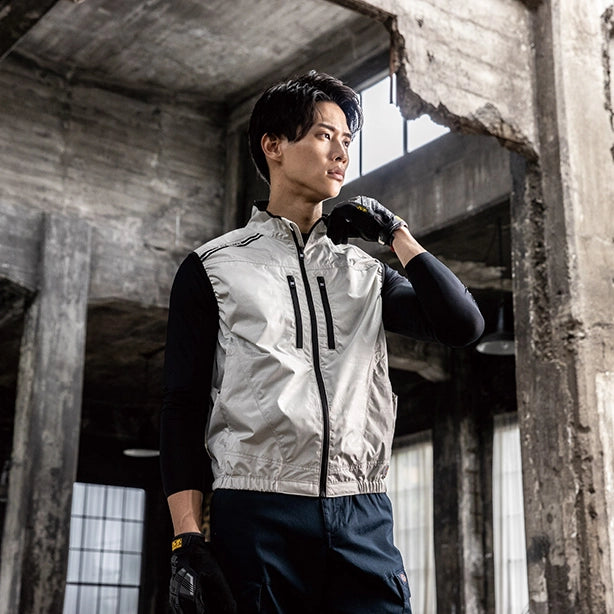 メーカー:CO_COS 品名&品番:Dickies CC-D-229 日傘遮熱®ベストコンプリートセット 着用イメージ男性
