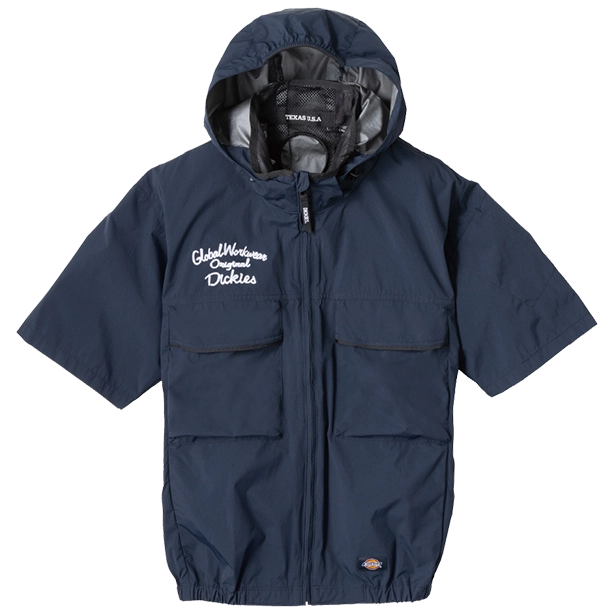 メーカー:CO_COS 品名&品番:Dickies CC-D-290 日傘遮熱®半袖ブルゾンコンプリートセット(一覧表示用)  カラー:ネイビー