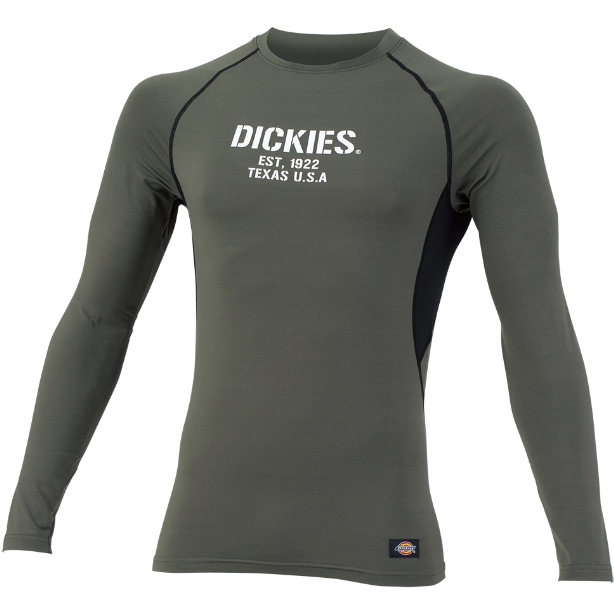 メーカー:CO_COS 品名&品番:Dickies CC-D-2188 長袖ウォームパワーコンプレッション(一覧表示用)  カラー:アーミー