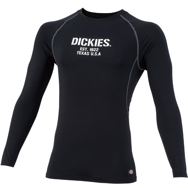 メーカー:CO_COS 品名&品番:Dickies CC-D-2188 長袖ウォームパワーコンプレッション(オプション表示用)  カラー:ブラック