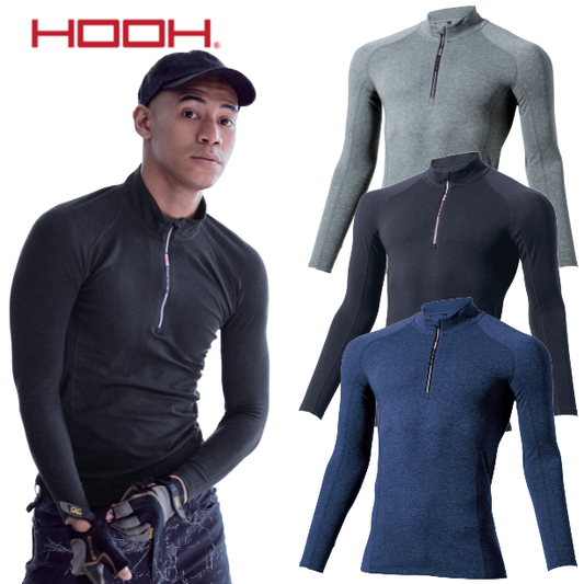 メーカー:村上被服 品名&品番:村上被服 HOOH MH-482 綿のびのびジップアップホットインナー(オプション表示用) 