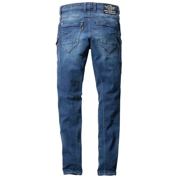 メーカー:BURTLE 品名&品番:BURTLE BTL-5002 カーゴパンツ【ユニセックス】 カラー：インディゴ(バックスタイル)