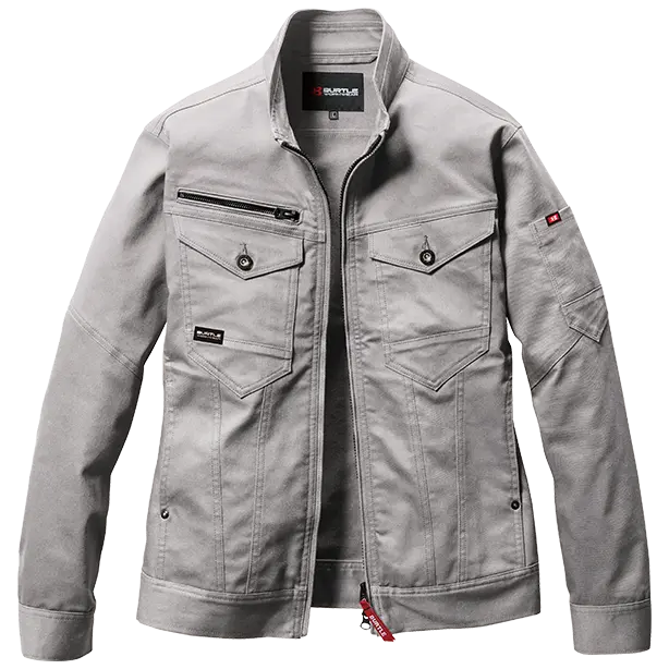 メーカー:BURTLE 品名&品番:BURTLE BTL-5021 ジャケット【ユニセックス】(一覧表示用)  カラー：アッシュグレー