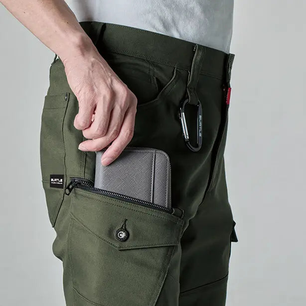 メーカー:BURTLE 品名&品番:BURTLE BTL-5022 カーゴパンツ【ユニセックス】 右カーゴポケット