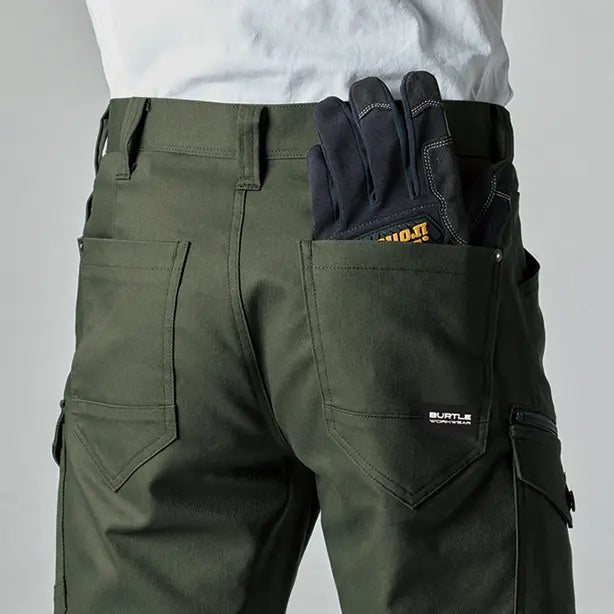 メーカー:BURTLE 品名&品番:BURTLE BTL-5022 カーゴパンツ【ユニセックス】 後ろポケット