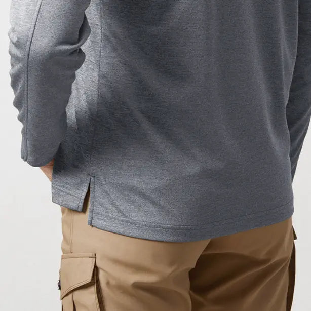 メーカー:BURTLE 品名&品番:BURTLE BTL-665 長袖ポロシャツ【ユニセックス】 脇スリット