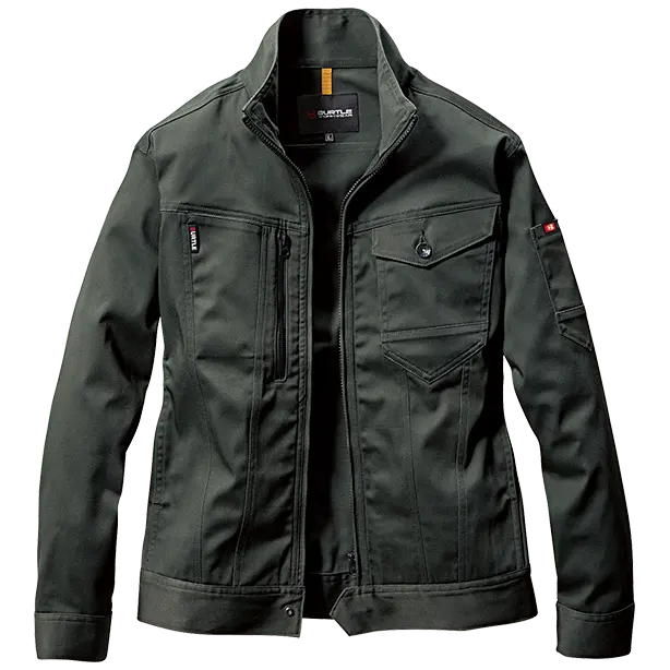 メーカー:BURTLE 品名&品番:BURTLE BTL-671 ジャケット【ユニセックス】(一覧表示用)  カラー：ミルスグリーン