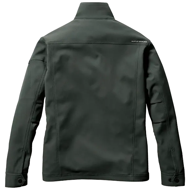 メーカー:BURTLE 品名&品番:BURTLE BTL-9711 ジャケット【ユニセックス】 カラー：ミルスグリーン(バックスタイル)