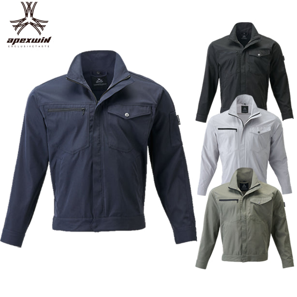 メーカー:ATACKBASE 品名&品番:APEX WIN ATC-19034 制電防止ストレッチブルゾン APEXWIN(オプション表示用) 