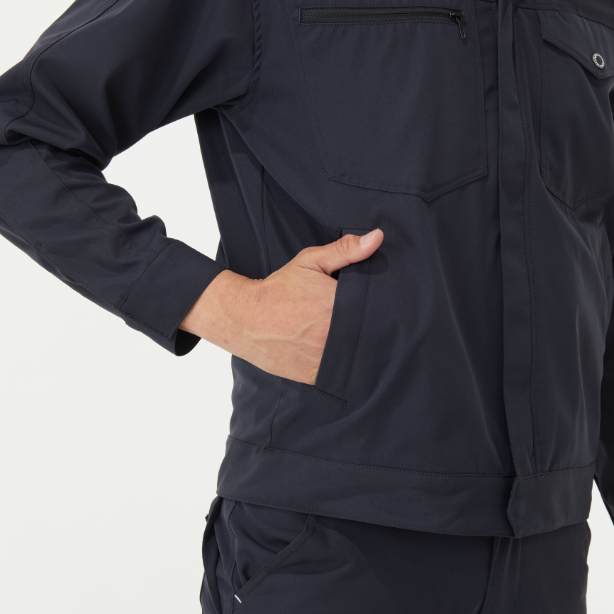 メーカー:ATACKBASE 品名&品番:APEX WIN ATC-19034 帯電防止ストレッチブルゾン APEXWIN 両脇ポケット