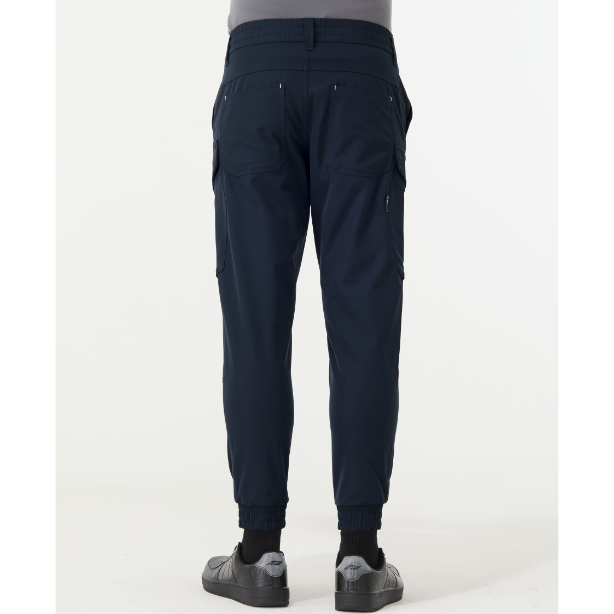 メーカー:ATACKBASE 品名&品番:ATACK BASE ATC-19171 帯電防止ストレッチジョガー APEXWIN カラー:ネイビー(バックスタイル)