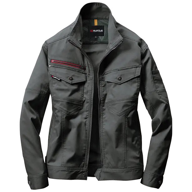 メーカー:BURTLE 品名&品番:BURTLE BTL-7051 ジャケット【ユニセックス】(オプション表示用)  カラー：オリーブグレー
