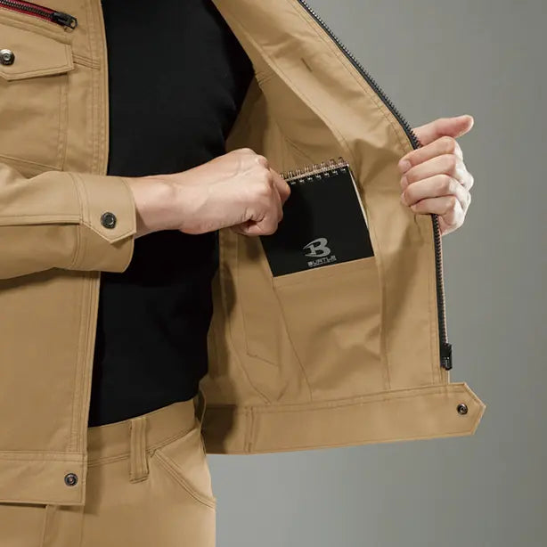 メーカー:BURTLE 品名&品番:BURTLE BTL-7051 ジャケット【ユニセックス】 左内ポケット