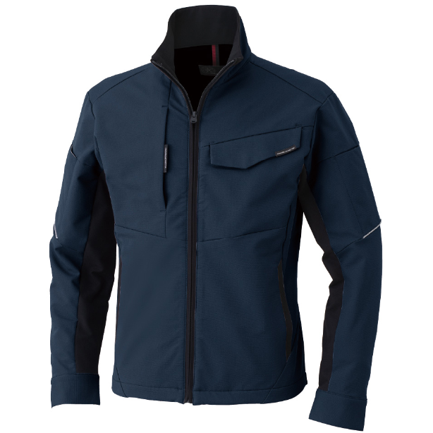 メーカー:CO_COS 品名&品番:CO-COS CC-A-7160 秋冬最強のびのびストレッチブルゾン ANDARESCHIETTI(オプション表示用)  カラー:ネイビー(ブラック)