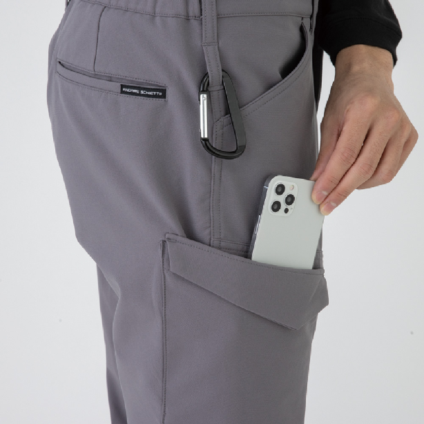 メーカー:CO_COS 品名&品番:CO-COS CC-A-7165 秋冬最強のびのびストレッチカーゴパンツ ANDARESCHIETTI 右側スルポケ