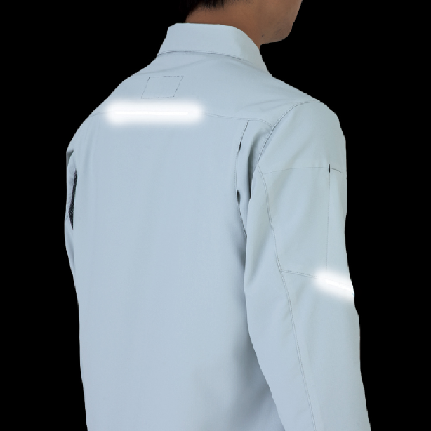 メーカー:CO_COS 品名&品番:CO-COS CC-AE-8098 秋冬SDGsサステナブル長袖シャツ【通年】 反射素材