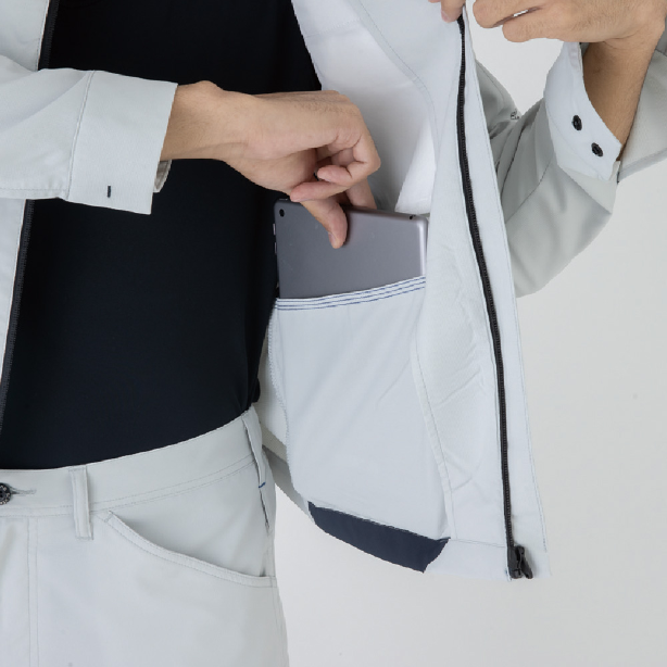 メーカー:CO_COS 品名&品番:CO-COS CC-AE-8190 秋冬SDGsサステナブル裏綿ブルゾン 左内ポケット