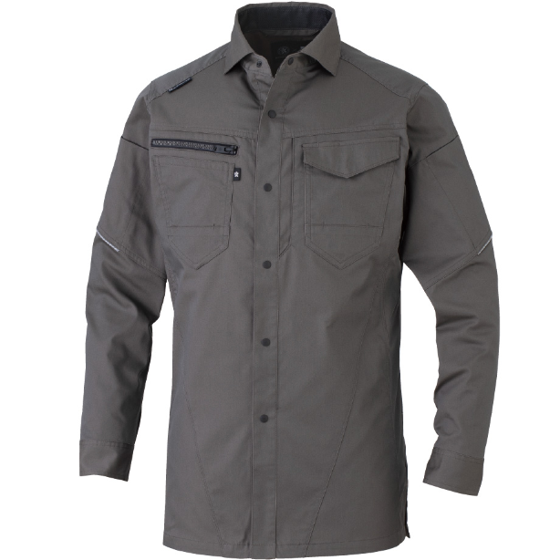 メーカー:CO_COS 品名&品番:CO-COS CC-AG-3088 秋冬ストレッチ長袖シャツ ANDARESCHIETTI×GLADIATOR【通年】(オプション表示用)  カラー:アーミー