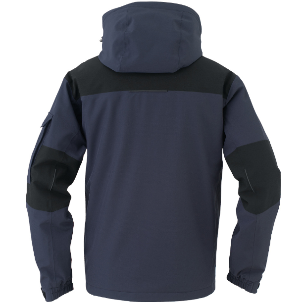 メーカー:CO_COS 品名&品番:CO-COS CC-DR-6800 カジュアル透湿防水防寒ジャケット DIVERANS カラー:ネイビー(バックスタイル)