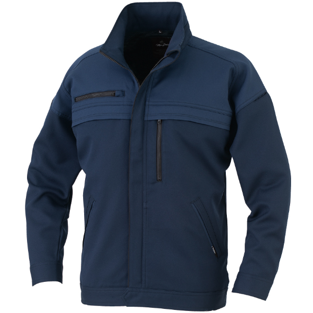 メーカー:CO_COS 品名&品番:CO-COS CC-MB25100 秋冬多機能×エコ裏綿ブルゾン MONBALENO(オプション表示用)  カラー:ブルー×ネイビー